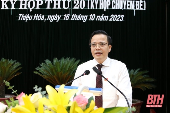 Thiệu Hoá bầu chủ tịch và phó chủ tịch UBND huyện