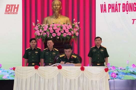 Bộ CHQS tỉnh Thanh Hóa mít tinh hưởng ứng “Tháng hành động về an toàn, vệ sinh lao động” năm 2024