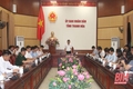 Phó Chủ tịch UBND tỉnh Nguyễn Văn Thi làm việc với Công ty TNHH SITC Việt Nam về triển khai dịch vụ vận tải biển Container qua Cảng Nghi Sơn