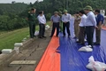 Cận cảnh việc khắc phục sự cố xói trôi trên kênh chính thuộc hệ thống kênh Bắc Sông Chu - Nam Sông Mã