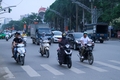 TP Thanh Hóa mưa, giao thông ùn tắc giờ cao điểm