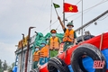 Lực lượng chức năng “đội mưa” bám chốt, kiểm soát chặt người vào TP Thanh Hóa