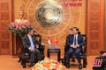 Chủ tịch UBND tỉnh Đỗ Minh Tuấn tiếp xã giao Đại sứ Israel tại Việt Nam