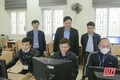 Phó Chủ tịch UBND tỉnh Mai Xuân Liêm kiểm tra hạ tầng công nghệ thông tin - truyền thông phục vụ hoạt động của chính quyền địa phương 2 cấp tại Thiệu Hóa