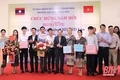 Trường ĐH Hồng Đức gặp mặt, giao lưu với lưu học sinh Lào nhân dịp Tết cổ truyền Bunpimay