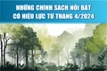 Chính sách mới có hiệu lực từ tháng 5/2024