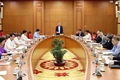 Phó Bí thư Tỉnh ủy Trịnh Tuấn Sinh chủ trì hội nghị cho ý kiến về công tác chuẩn bị Đại hội Đảng bộ 6 xã