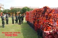 Phó Chủ tịch UBND tỉnh Mai Xuân Liêm kiểm tra, chỉ đạo công tác ứng phó với bão số 5 tại xã Trung Sơn
