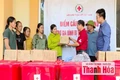 Hội Chữ thập đỏ tỉnh trao hỗ trợ cho gia đình nạn nhân bị thiệt mạng do bão số 10