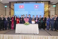 Tổng Bí thư Tô Lâm và Tổng Bí thư, Chủ tịch nước Lào chứng kiến Lễ trao các văn kiện hợp tác
