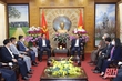 Đồng chí Bí thư Tỉnh ủy Đỗ Trọng Hưng tiếp Chủ tịch HĐQT Ngân hàng Ngoại thương Việt Nam thăm và chúc tết tại Thanh Hóa