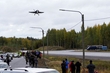 Không quân Phần Lan diễn tập cất cánh và hạ cánh trên đường cao tốc