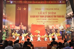 Kỷ niệm trọng thể 90 năm ngày thành lập Đảng bộ tỉnh Thanh Hoá