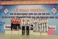 Thanh Hoá giành 5 huy chương tại Giải Karate vô địch Quốc gia 2020