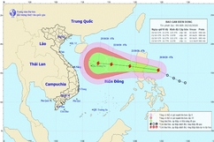 Áp thấp nhiệt đới đã mạnh lên thành bão, hướng vào miền Trung nước ta