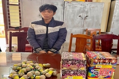 Công an TP Thanh Hoá bắt đối tượng buôn bán 10 kg pháo nổ