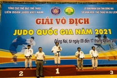 Hoàng Thị Tình bảo vệ thành công tấm HCV tại giải vô địch Judo quốc gia 2021