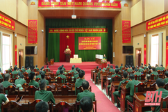 Bộ CHQS tỉnh Thanh Hóa tổng duyệt các phương án trong ngày bầu cử