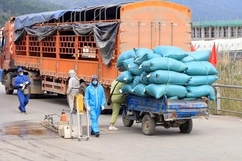 Quản lý người và phương tiện vận tải hàng hóa qua các cửa khẩu tỉnh Lạng Sơn đảm bảo an toàn phòng, chống dịch
