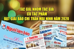 Tác giả, nhóm tác giả có tác phẩm đạt giải báo chí Trần Mai Ninh năm 2020