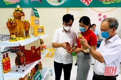 100 sản phẩm OCOP được trưng bày và kinh doanh tại Cửa hàng OCOP nông sản sạch huyện Triệu Sơn