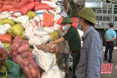 Thị xã Nghi Sơn chuyển gần 80 tấn thực phẩm ủng hộ TP Hồ Chí Minh