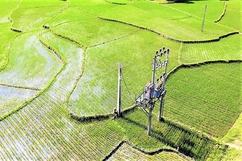 Đưa công nghệ Flycam trong công tác quản lý vận hành lưới điện tại Điện lực Bá Thước