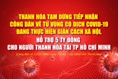 [Infographic]- Thanh Hoá tạm dừng tiếp nhận công dân về từ vùng có dịch COVID-19, hỗ trợ 5 tỷ đồng cho người Thanh Hóa tại TP Hồ Chí Minh