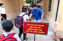 Học sinh trên địa bàn huyện Quảng Xương đi học trở lại từ ngày 21-9, trừ bậc học mầm non