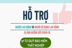 Hỗ trợ người lao động và người sử dụng lao động bị ảnh hưởng bởi COVID-19 từ Quỹ bảo hiểm thất nghiệp