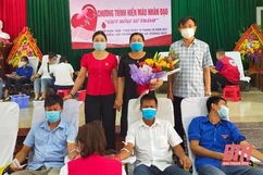 Huyện Hoằng Hóa tiếp nhận 1.294 đơn vị máu