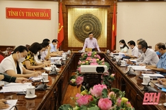 Thường trực Tỉnh ủy duyệt nội dung, chương trình Đại hội đại biểu phụ nữ tỉnh Thanh Hóa lần thứ XVIII, nhiệm kỳ 2021- 2026