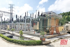 Đóng điện thành công máy biến áp T2 Trạm 110kV Tây Tĩnh Gia 2