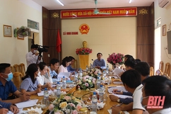Kiểm tra đánh giá các tiêu chí nông thôn mới nâng cao tại xã Ninh Khang