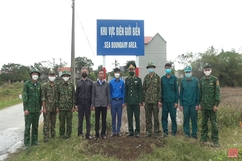 Bộ đội biên phòng tỉnh Thanh Hóa hoàn thành cắm biển báo khu vực biên giới biển