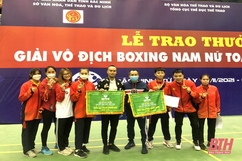 Các VĐV Thanh Hóa thi đấu xuất sắc tại Giải vô địch Boxing nam, nữ toàn quốc 2021
