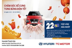 Hyundai Thanh Hóa khuyến mại dịch vụ tháng 12