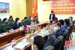 Hội nghị liên tịch phối hợp thực hiện nhiệm vụ quân sự - quốc phòng năm 2022 giữa Quân khu 4 và 6 tỉnh thuộc Quân khu