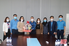 Liên đoàn Lao động tỉnh thăm, chúc Tết các doanh nghiệp huyện Yên Định