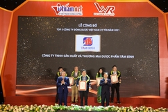 Dược phẩm Tâm Bình lần thứ hai liên tiếp đạt Top 5 công ty Đông dược Việt Nam uy tín