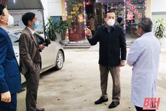 Giám đốc Sở Y tế kiểm tra công tác trực tết tại các đơn vị y tế trên địa bàn huyện Nông Cống