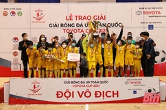 Đội U9 Sông Lam Nghệ An vô địch Giải Bóng đá U9 toàn quốc Toyota Cup 2021 tổ chức tại Thanh Hóa
