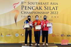 Các võ sỹ của Thanh Hóa toàn thắng, giúp Pencak Silat Việt Nam áp đảo tại Giải Vô địch Đông Nam Á 2022