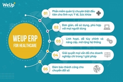 WeUp Group tiên phong triển khai ERP chuyên biệt cho lĩnh vực y tế sức khỏe tại Việt Nam