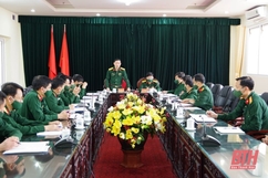 Cục Chính trị Quân khu 4 kiểm tra công tác cán bộ năm 2022 tại Bộ CHQS tỉnh Thanh Hóa