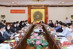 Thường trực Tỉnh ủy Thanh Hóa làm việc với lãnh đạo Ngân hàng Nhà nước Việt Nam