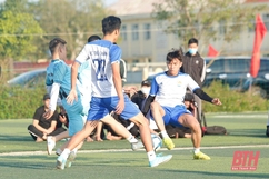20 đội bóng tranh tài tại Giải bóng đá các CLB trong chương trình Đại hội TDTT thị xã Nghi Sơn lần thứ IX