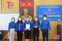 Tỉnh đoàn Thanh Hoá ra mắt Câu lạc bộ lý luận trẻ cấp tỉnh