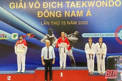VĐV Thanh Hóa giành HCV trong ngày ra quân Giải vô địch Taekwondo Đông Nam Á