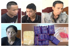 Bắt 4 đối tượng vận chuyển 12.000 viên ma túy tổng hợp và 1 bánh heroin từ Lào về Việt Nam tiêu thụ